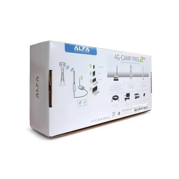 Zoom bild av Alfa 4G CAMP Pro 2+ – Stabil 4G-uppkoppling för husbil, husvagn och båt
