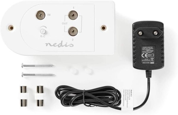 Zoom bild av Antenn förstärkare - reglerbar, 2 Ut