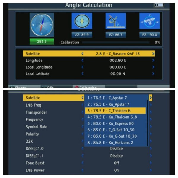 Zoom bild av Satlink ST-6986 Combo Spectrum – Proffsinstrument för DVB-S/S2X/T/T2/C