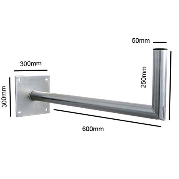 Zoom bild av Kraftigt Väggfäste för Parabol & Antenn – Välj 15 cm, 25 cm, 30 cm, 40 cm, 50 cm eller 60 cm