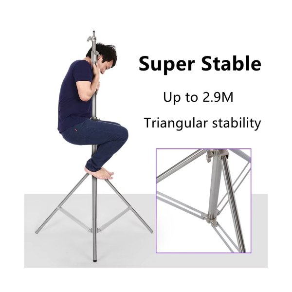 Zoom image of Profi-Line Premium Tripod Stand – Adjustable 110–280 cm Stainless Steel (Upgraded Model)