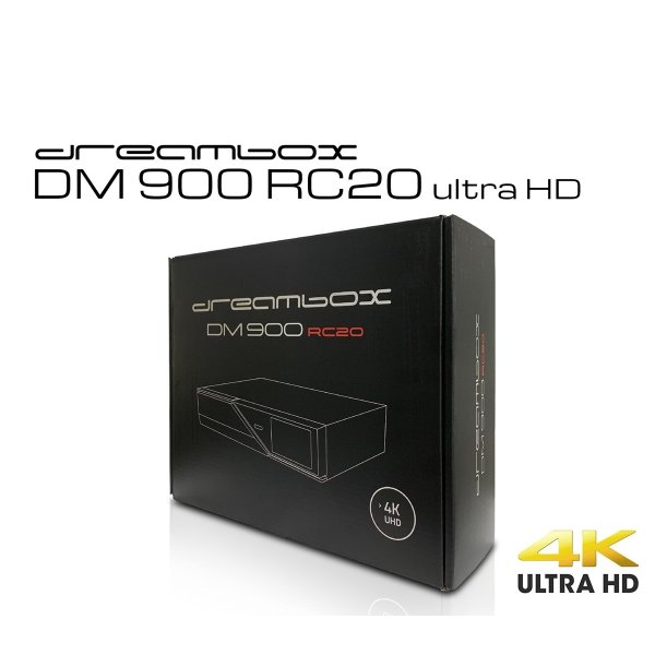 Zoom bild av Dreambox DM900 RC20 UHD 4K Triple Tuner 2 X DVB-S2X / DVB-C/T2 Linux PVR-mottagare