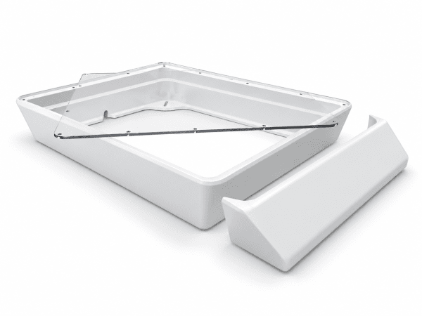 Zoom bild av Starlink Mini Flat Mount med plexiglas och vindavvisare | Vit