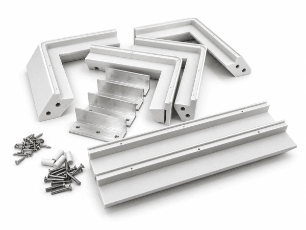 Zoom bild av Starlink Standard Flat Mount med plexiglas – aerodynamiskt takfäste | Vit