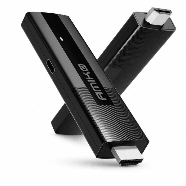 Zoom bild av Amiko A11 Link 4K Android 11 – Portabel IPTV & Streaming Stick med Bluetooth, Wi-Fi och Chromecast och VPN