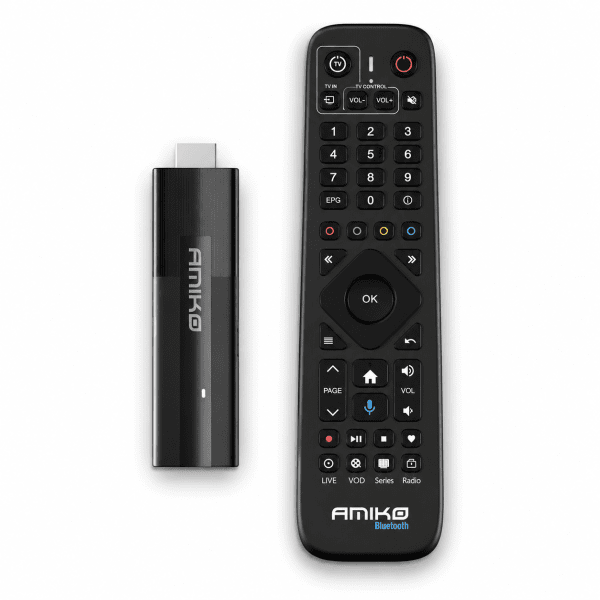 Zoom bild av Amiko A11 Link 4K Android 11 – Portabel IPTV & Streaming Stick med Bluetooth, Wi-Fi och Chromecast och VPN
