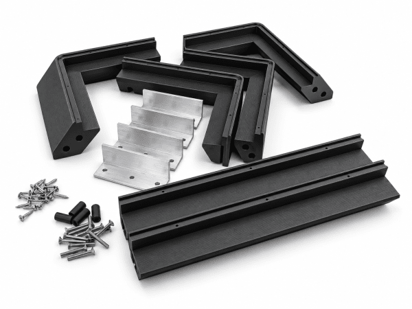 Zoom bild av Starlink Standard Flat Mount med plexiglas – aerodynamiskt takfäste | Svart