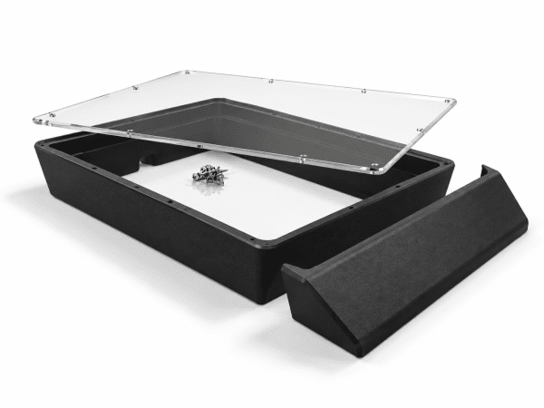 Zoom bild av Starlink Mini Flat Mount med plexiglas och vindavvisare | Svart