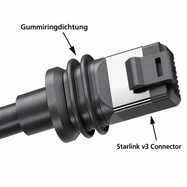 Zoom image of Network Cable for Starlink Standard and Mini – Sealed Connectors | 3 Metres