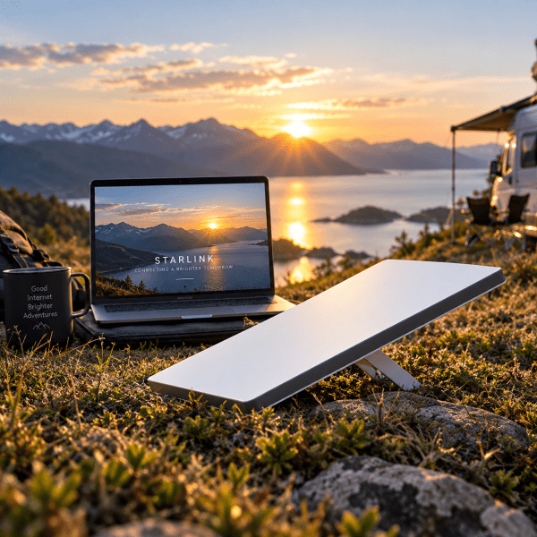 Zoom image of Starlink Mini Internet Kit – Portable Satellite Internet with Built-in WiFi Router | Up to 100 Mbps