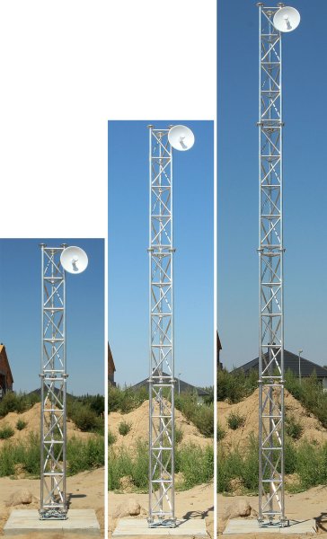 Zoom bild av Delta Torn, mast för belysning, bevakning & telekom