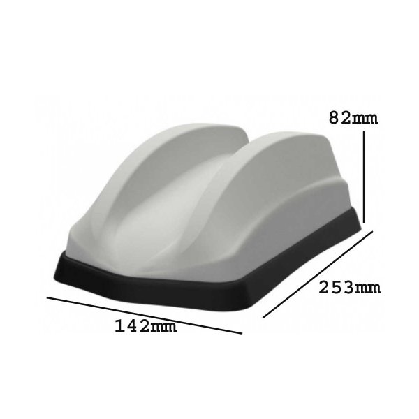 Zoom bild av Fordonsantenn 5G/4G 4x4 MiMo med WiFi 6e & GPS – Rundstrålande hajfena IP69K