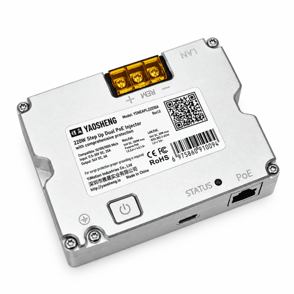 Zoom image of YAOSHENG 220W Dual PoE Converter 12/24V for Starlink Standard V4/Gen 3